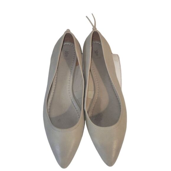 Frye Women's Regina Leather Pointed Toes Taupe Ballet Flats Size 9 - Picture 6 of 13